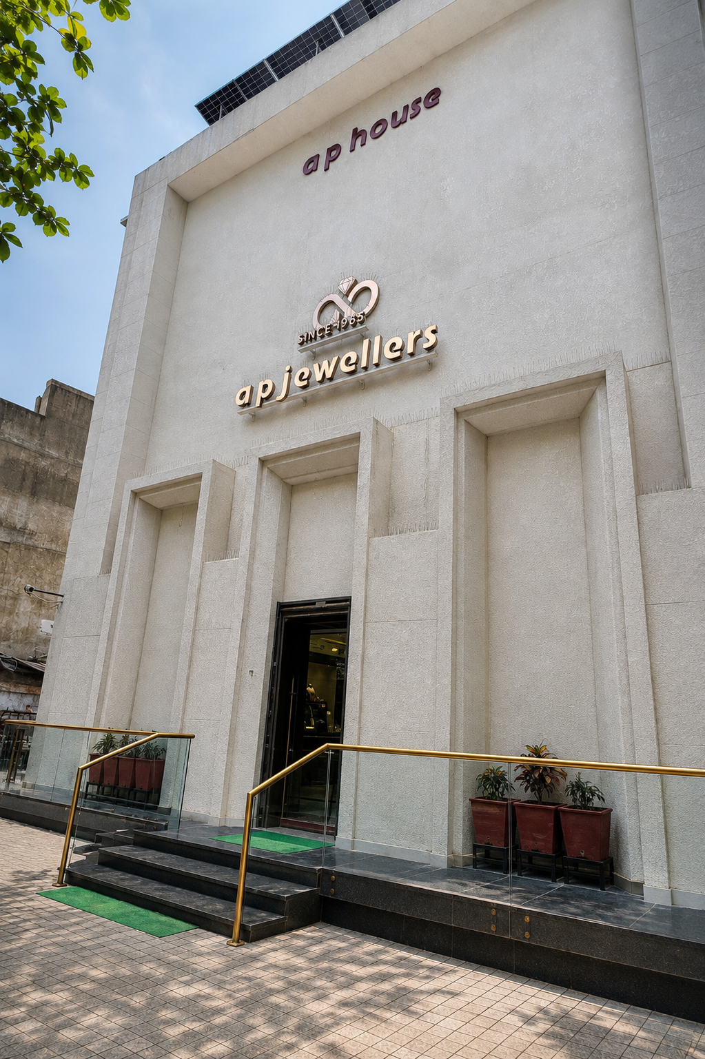 AP Jewellers Front Showroom in Prantij